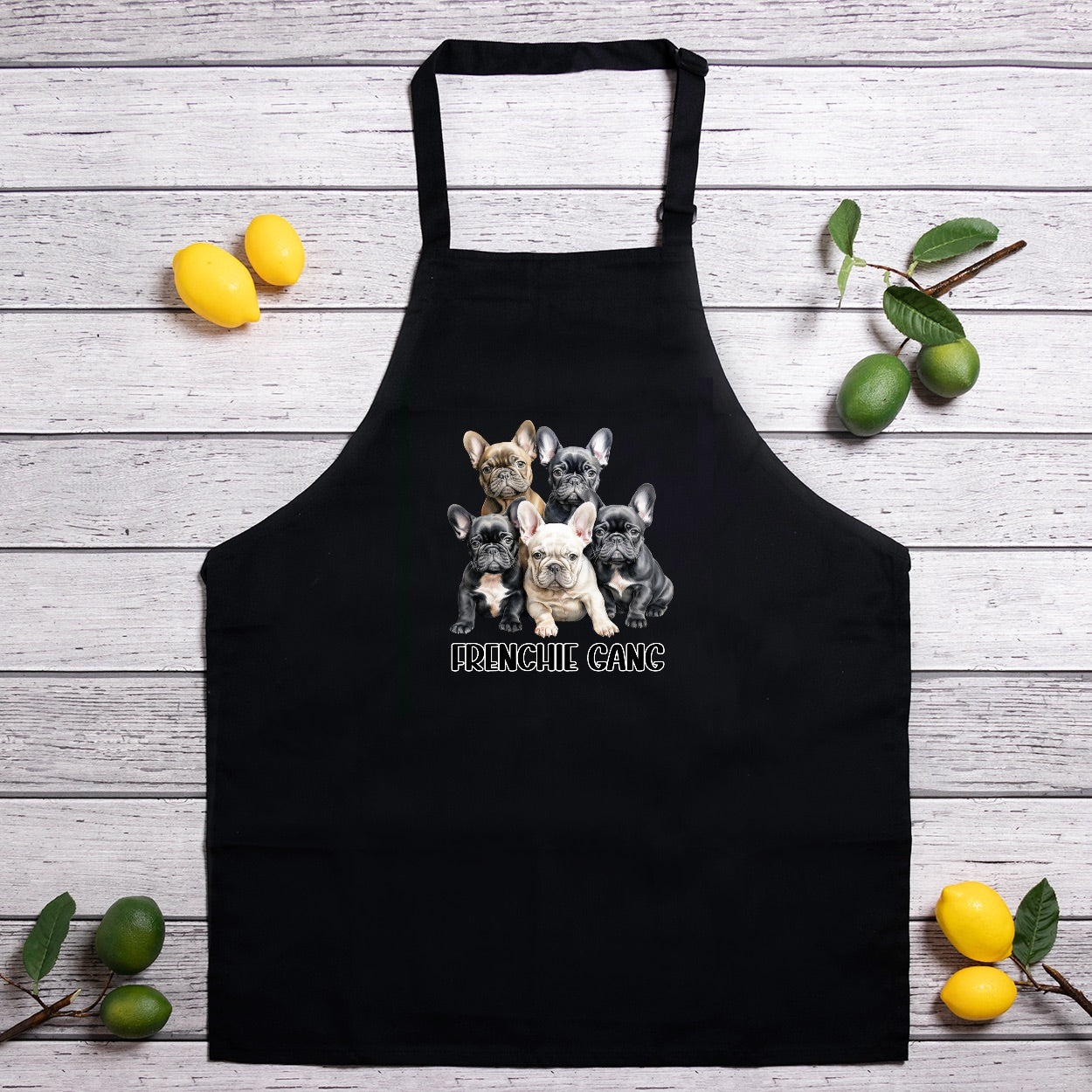 Frenchie Gang Full length apron