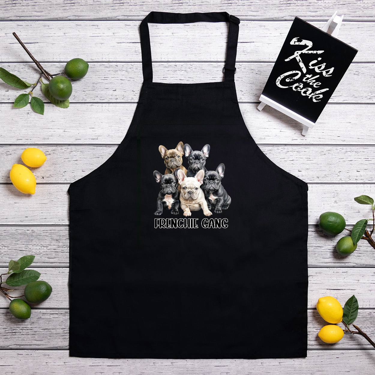 Frenchie Gang Full length apron