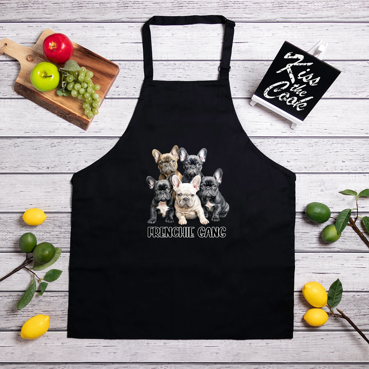 Frenchie Gang Full length apron