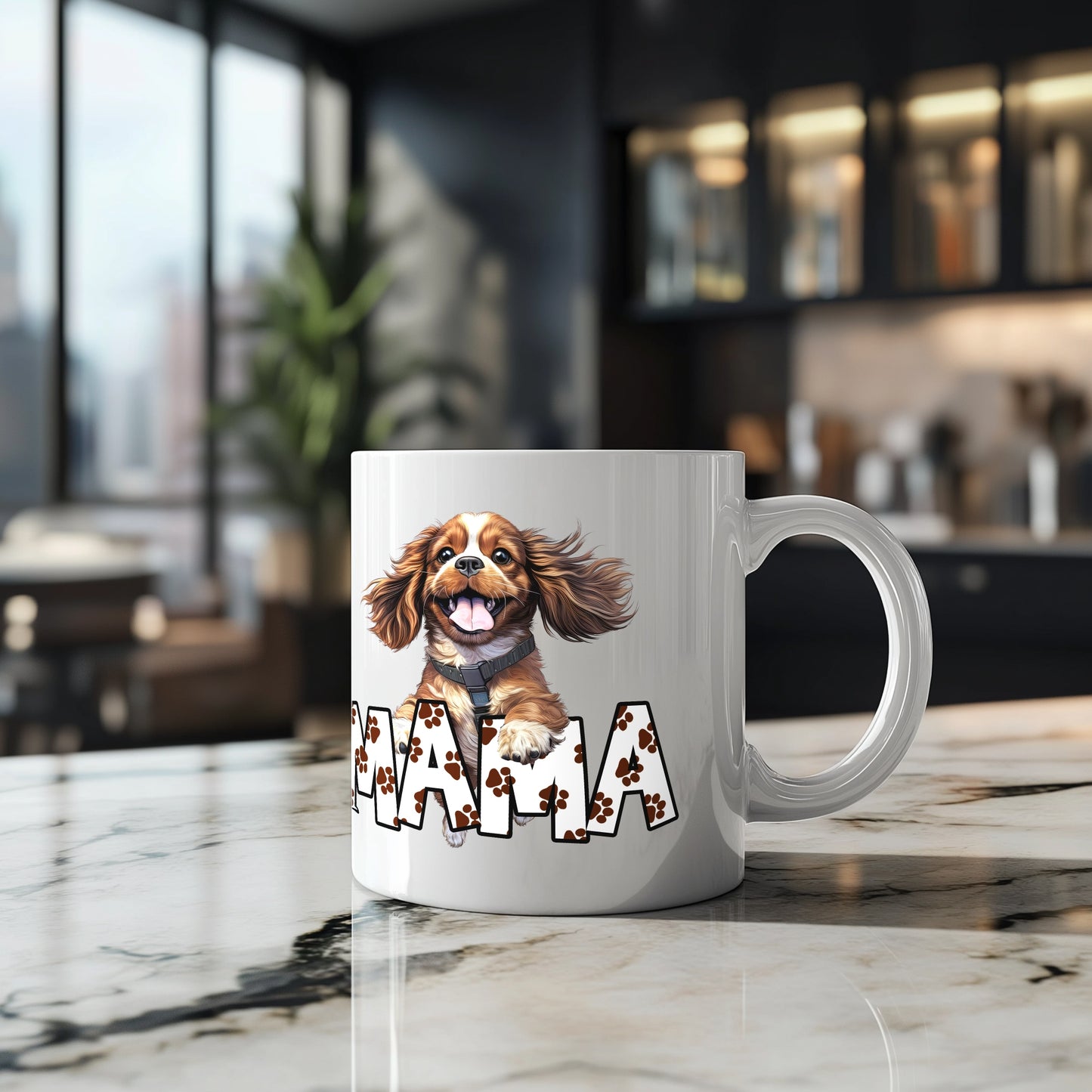 Cavalier Mama Glossy Mug