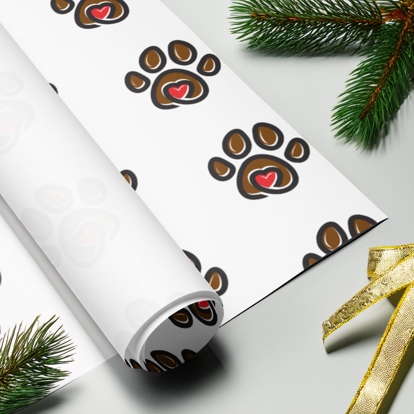 Rose Paws Assorted Wrapping paper sheets