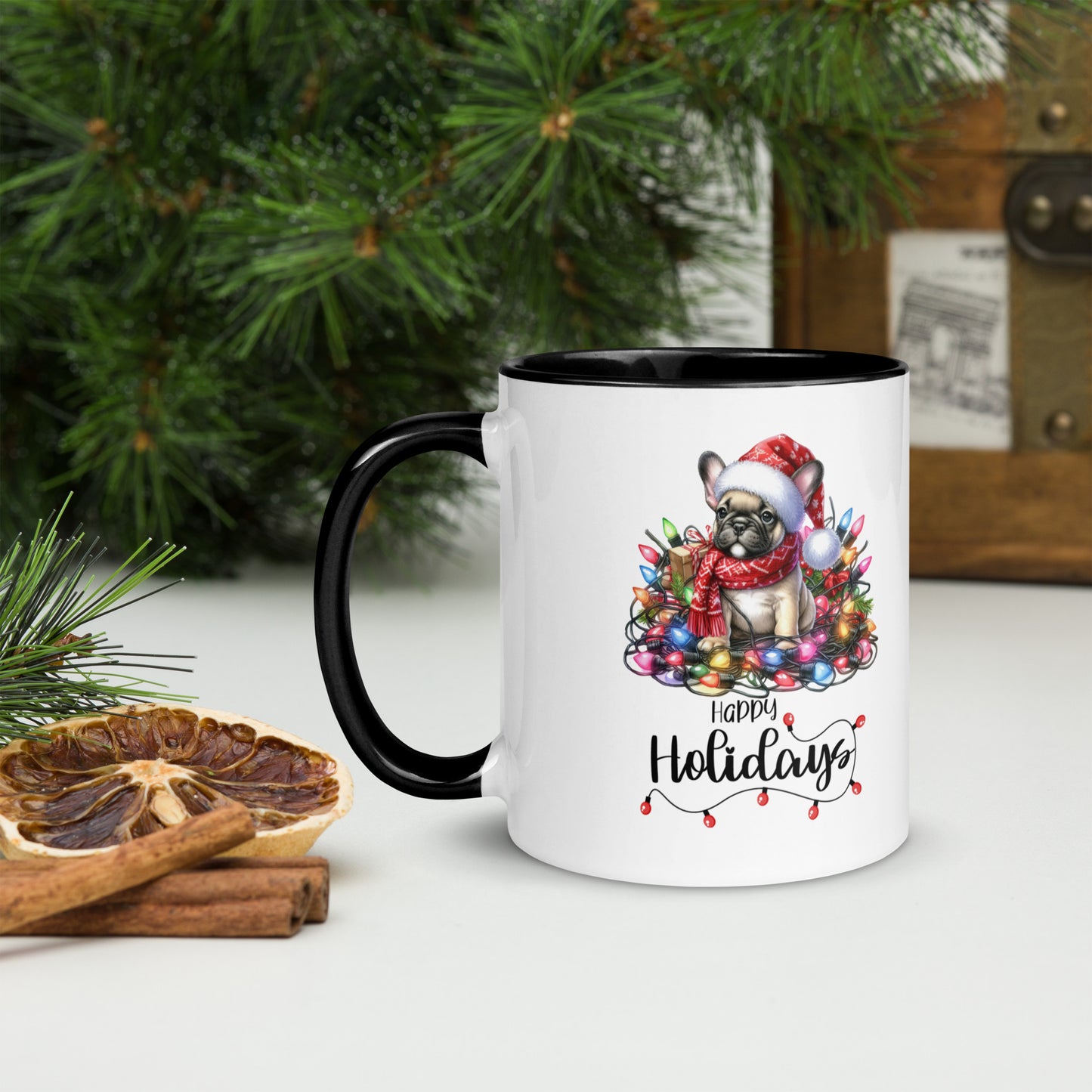 Happy Holiday Mug with Color Inside