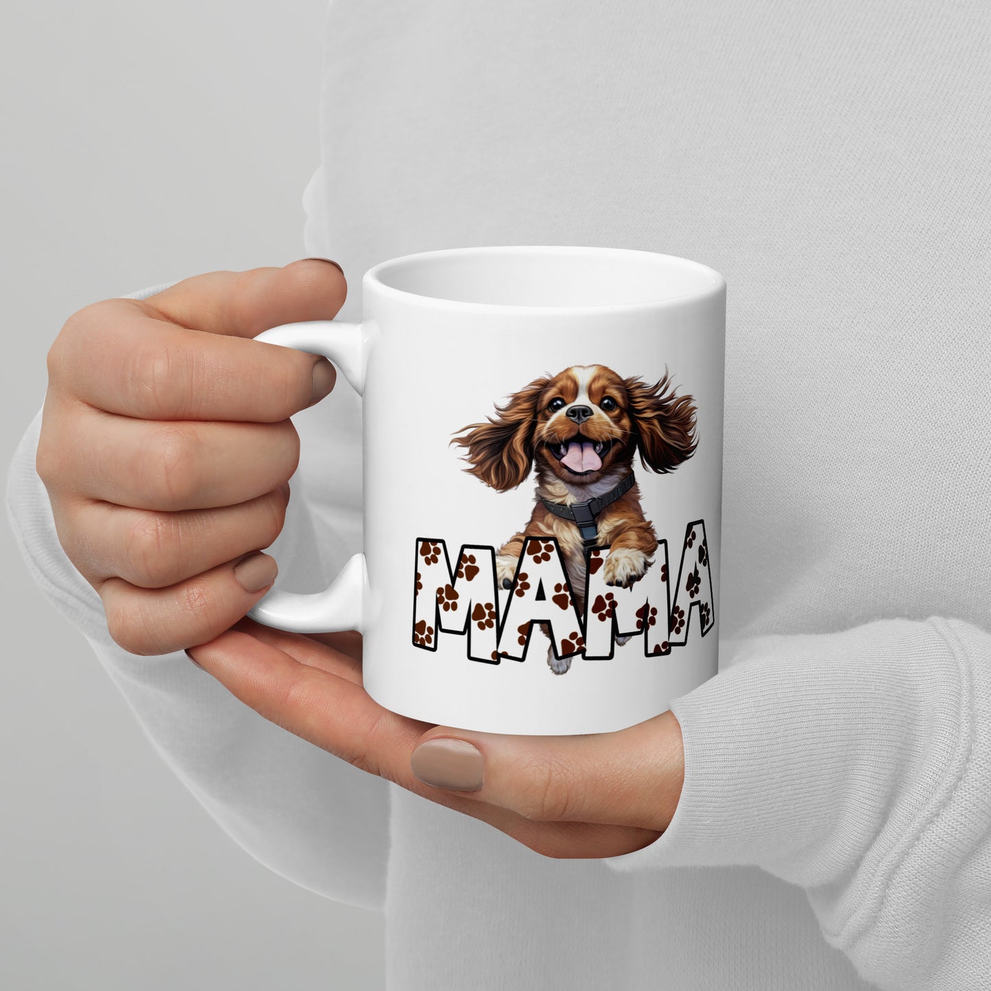 Cavalier Mama Glossy Mug